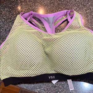 Victoria Secret Sports bra w mesh overlay